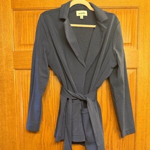 wool& Women's Kristen blazer washed navy ponte large